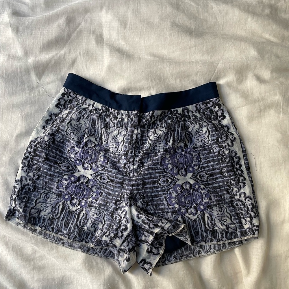 1.State Navy and Gray floral Women's Shorts
